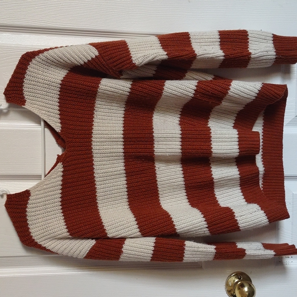 A stripped sweater